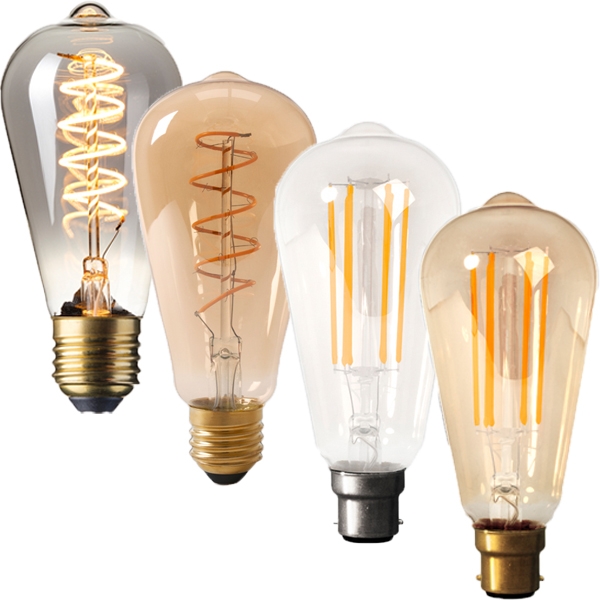Decorative Filament Bulbs and Vintage Look LED Filament Globe