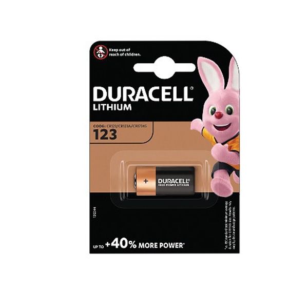 Duracell Battery Lithium Photo Battery CR123