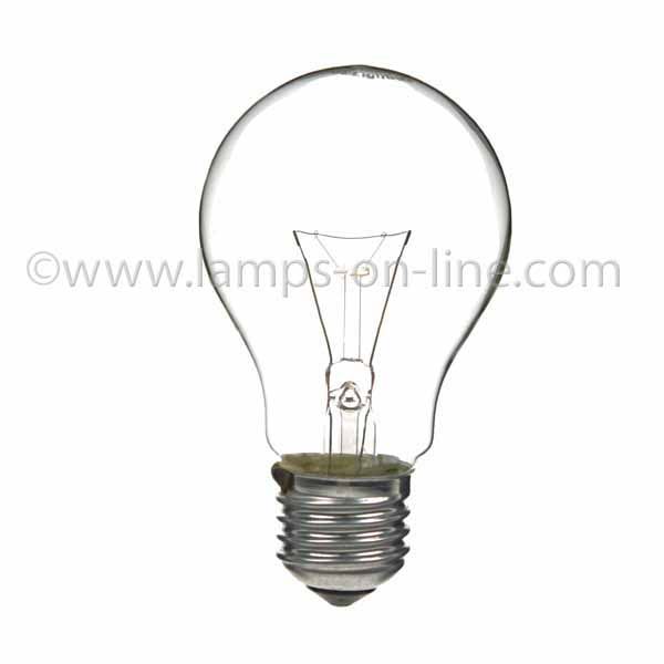 GLS Light Bulb 240V 25W E27 Clear Industrial