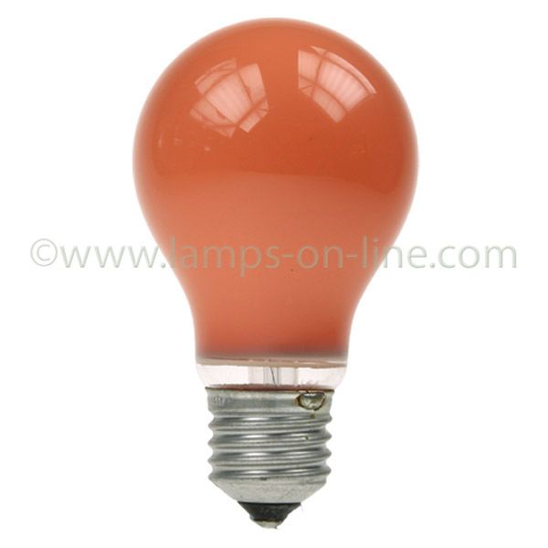 GLS Light Bulb 240V 60W E27 Amber