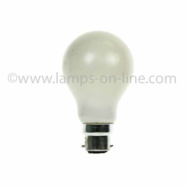 GLS Light Bulb 110/120V 60W B22D Pearl R/Serv