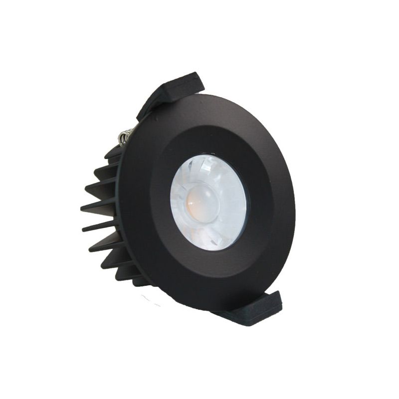 LED Downlight Fire Rated 6W 38° 3000K Black