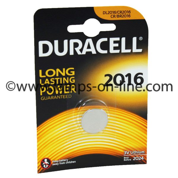 Duracell Car Key Battery CR2016 DL2016