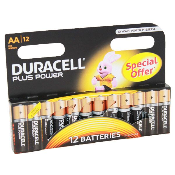 Duracell Plus Power Battery AA LR6 MN1500 x12