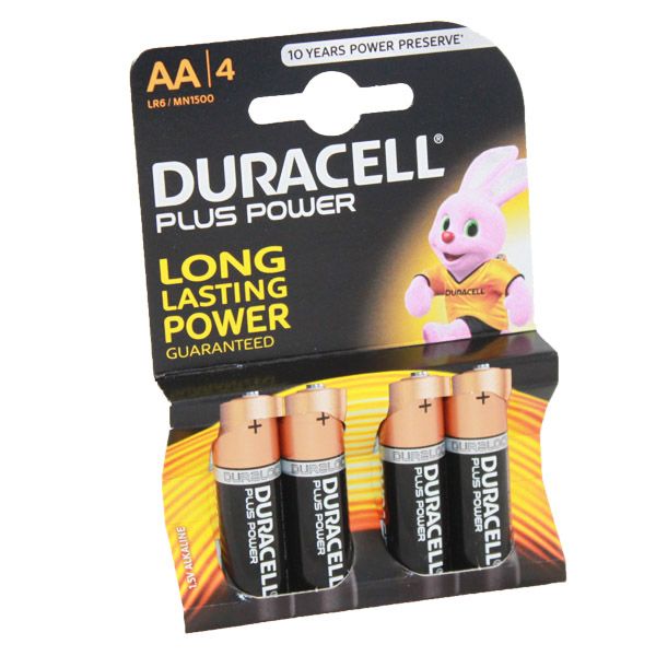 Duracell Plus Power Battery AA LR6 MN1500 4pk