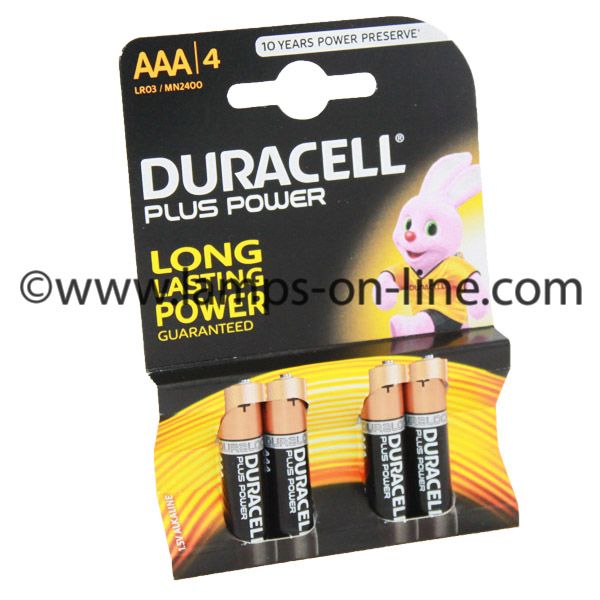 Duracell Plus Power Battery AAA MN2400 4pk