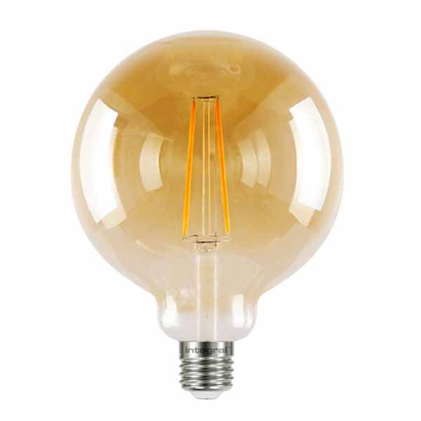 LED Edison Bulb G125 5w E27 Amber Dimmable