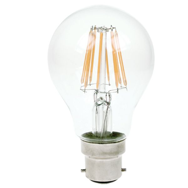 LED Filament Bulb 240v 7w B22d Clear
