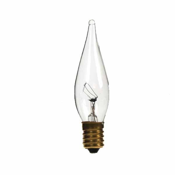 CHANDELIER CANDLE 15W E14 CLEAR