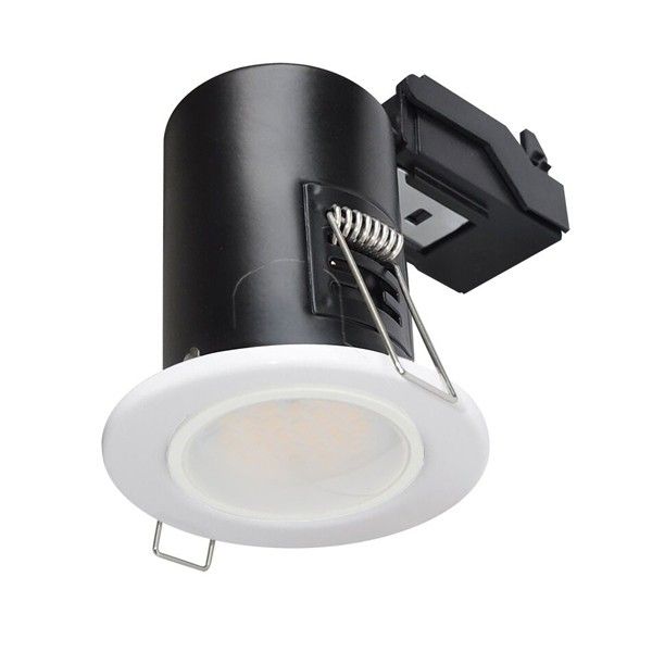 LED Downlight White GU10 Fire Rated with lamp