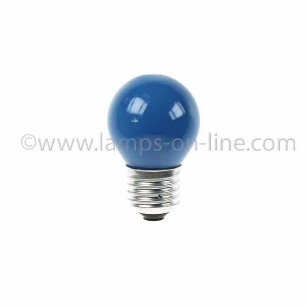 Golf Ball Bulb 45mm Round 240V 15W E27 Blue