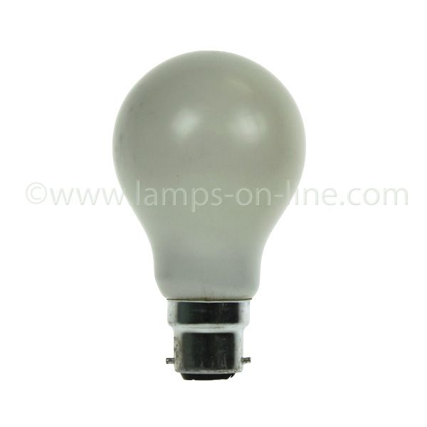GLS Light Bulb 240V 25W B22D White