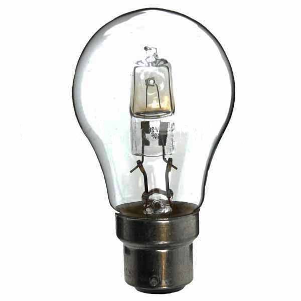 Low Energy Halogen Light Bulb GLS 240V 42W BC