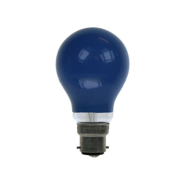 GLS Light Bulb 240V 25W B22D Blue