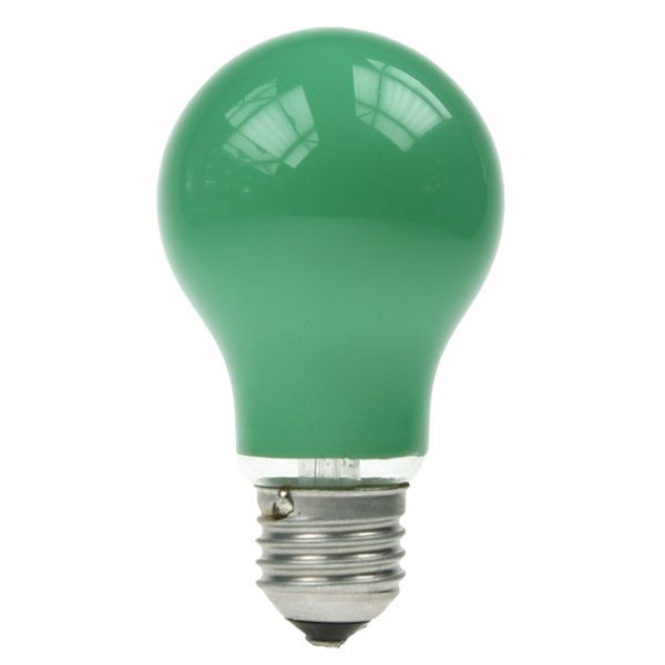 GLS Light Bulb 240V 25W E27 Green