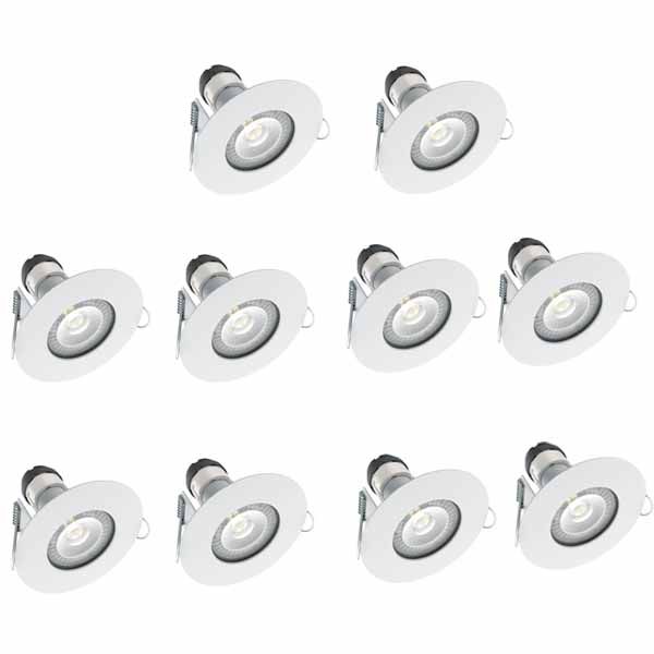 LED Downlight Fire Rated IP65 with lamp 10PK