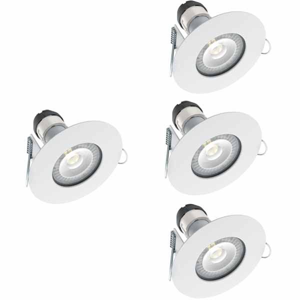 LED Downlight Fire Rated IP65 with lamp 4PK