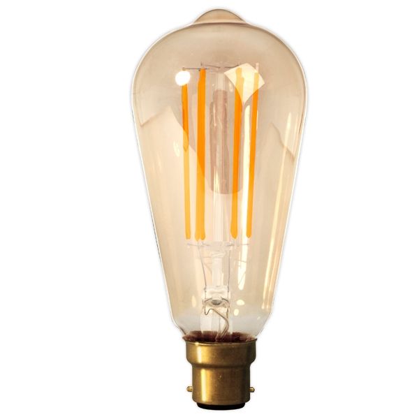Calex LED Edison Bulb 4w B22d Gold Dimmable