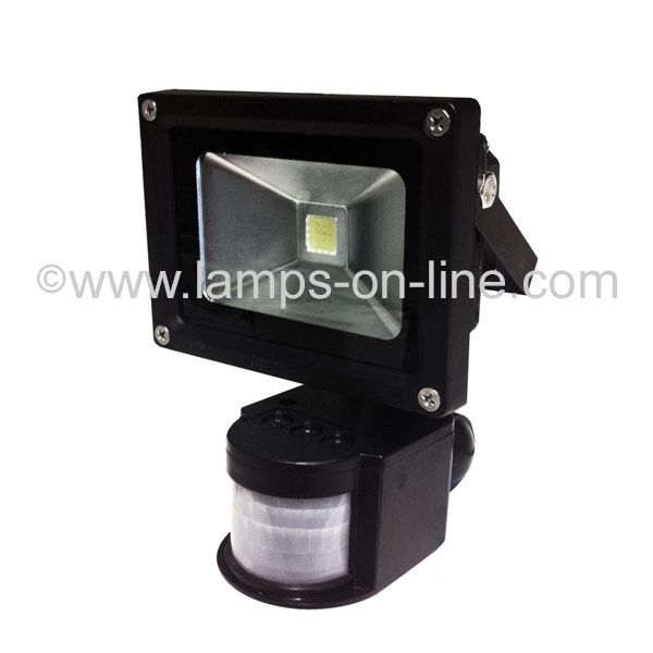 10W LED FLOODLIGHT 100W REPLACEMENT WITH PIR