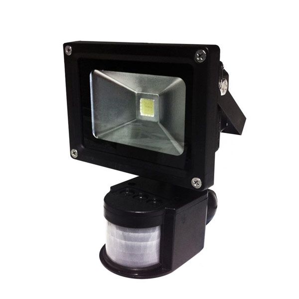 10W LED FLOODLIGHT 100W REPLACEMENT WITH PIR