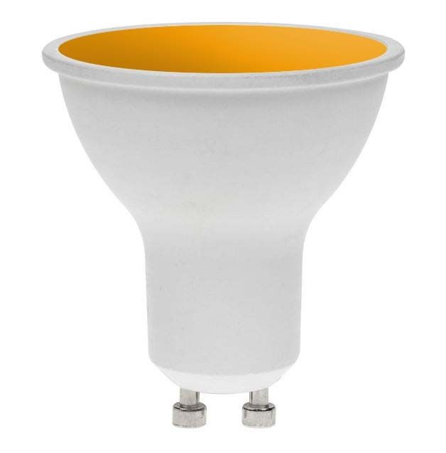 LED GU10 AMBER 7W 240V DIMMABLE