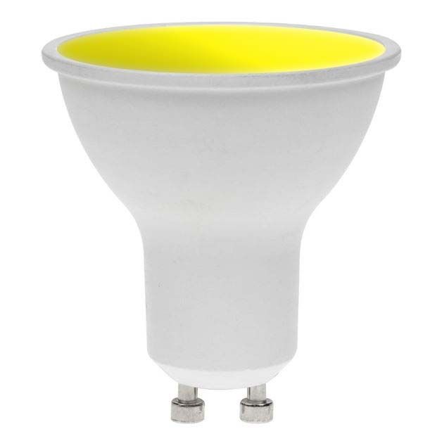 LED GU10 YELLOW 7W 240V DIMMABLE