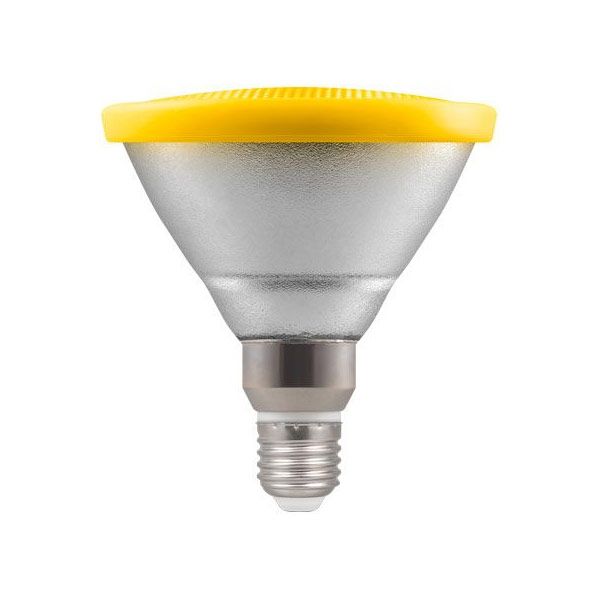 Yellow PAR38 LED Spotlight Bulb E27 IP65
