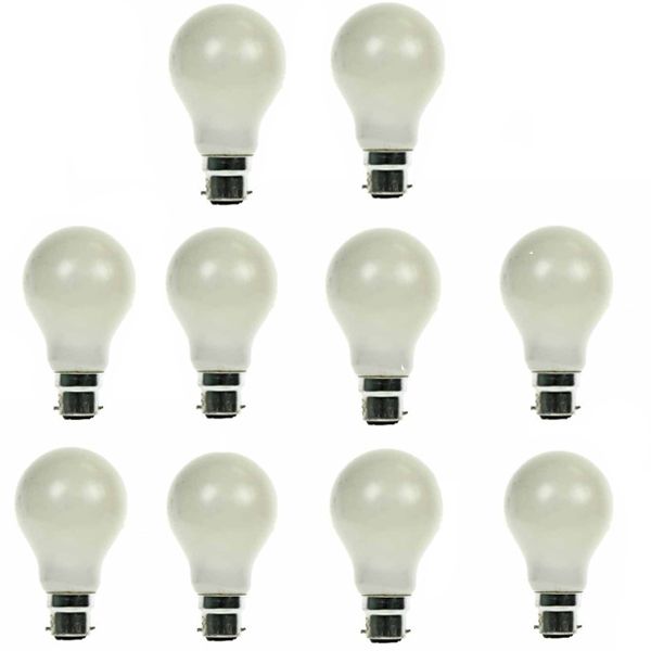 GLS Light Bulb 240V 100W B22D Pearl 10 Pack