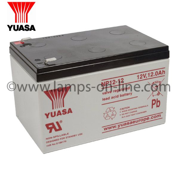 Yuasa NP12-12 VRLA Battery 12V 12Ah