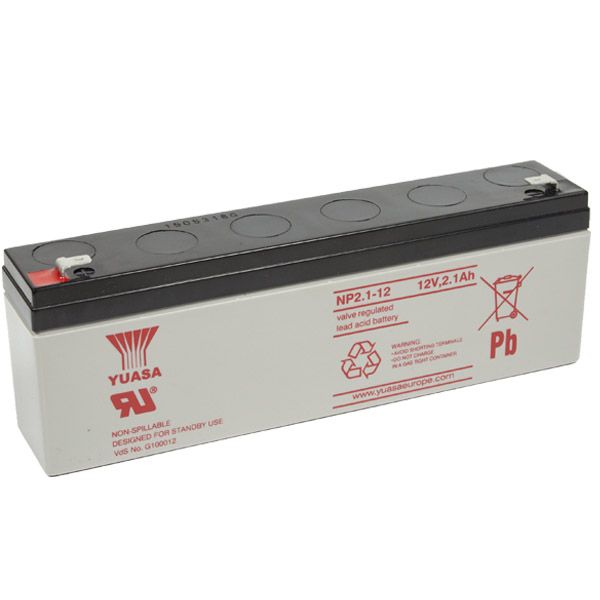 Yuasa NP2.1-12 VRLA Battery 12V 2.1Ah