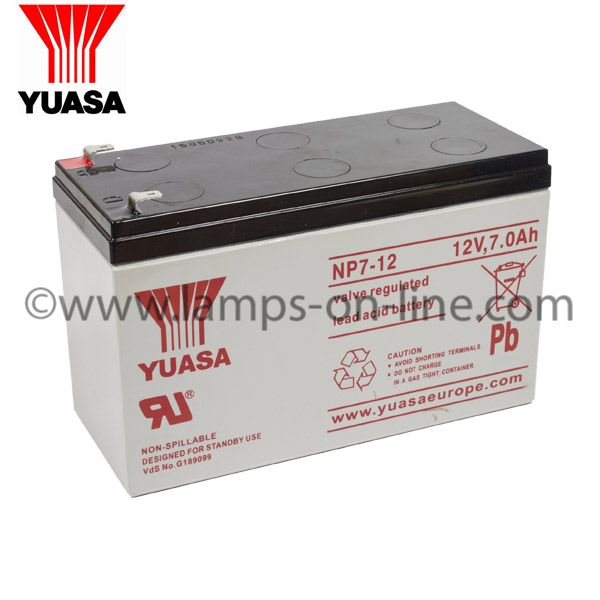 Yuasa NP7-12 VRLA Battery 12V 7Ah