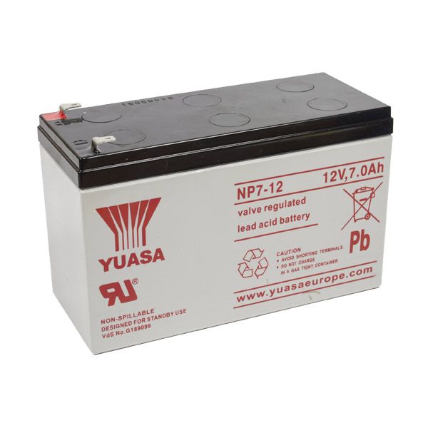 Yuasa NP7-12 VRLA Battery 12V 7Ah
