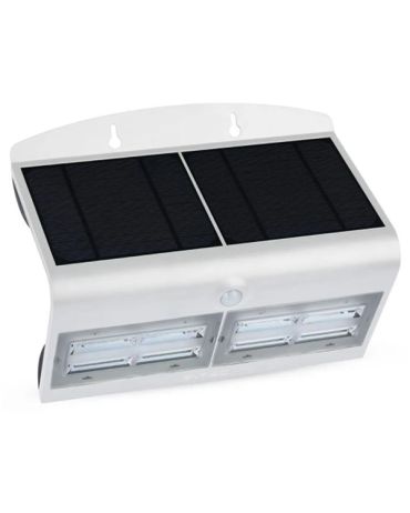 LED 7W WHITE Solar PIR Wall Light 4000K IP65