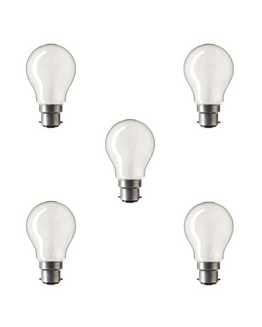 5x GLS Light Bulb 240V 100W B22D Pearl