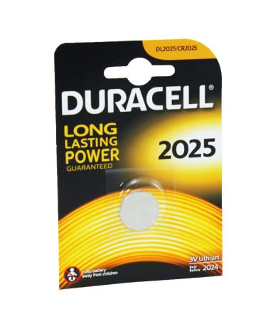 Duracell Car Key Battery CR2025 DL2025 2 pack