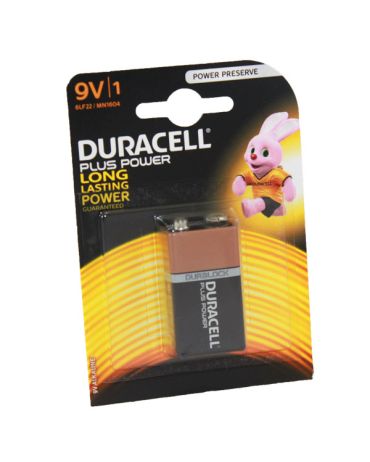 Duracell Plus Power Battery 9v MN1604 6LR61