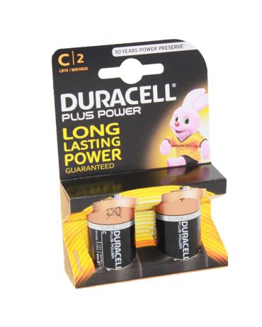 Duracell Plus Power Battery C MN1400 LR14 2pk
