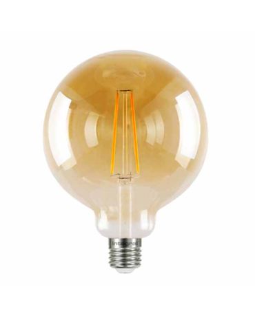 LED Edison Bulb G125 5w E27 Amber Dimmable