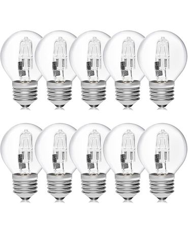 10x LowEnergy Halogen Golf Ball 18W E27 Clear