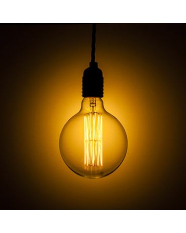 SQUIRREL CAGE EDISON GLOBE 120MM 60W B22D
