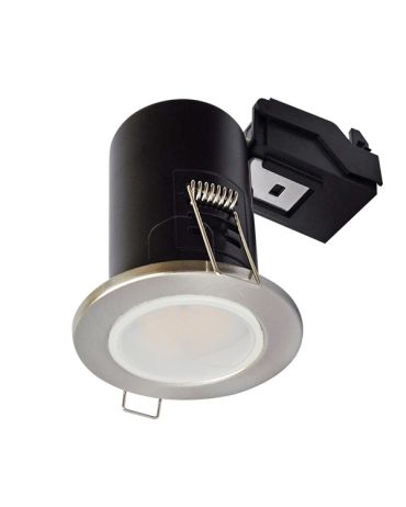 LED Downlight Satin GU10 Fire Rated with lamp