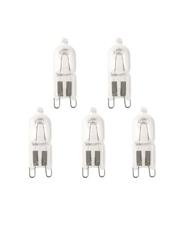 5 X OSRAM HALOPIN ECO 66733 240V 33W G9 2700K