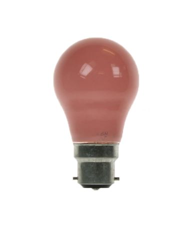 GLS Light Bulb 240V 25W B22D Pink