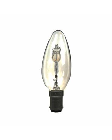 LOW ENERGY HALOGEN CANDLE BULB 18W B15D CLEAR