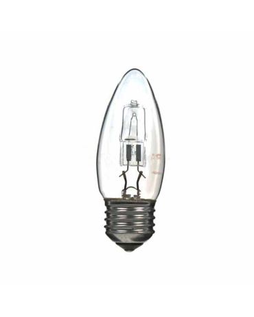 Low Energy Halogen Candle bulb 42W E27 Clear