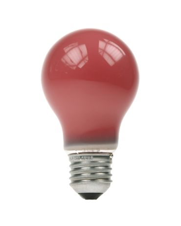 GLS Light Bulb 240V 25W E27 Red