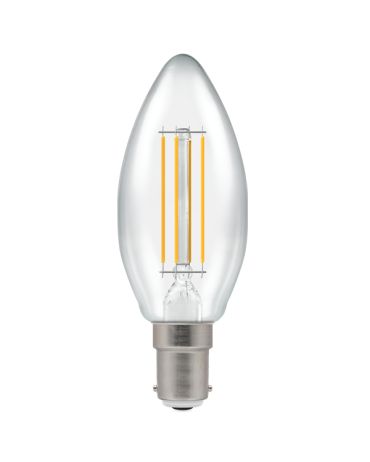 CROMPTON LED  Candle Clear Dim 5.9W 2700K SBC