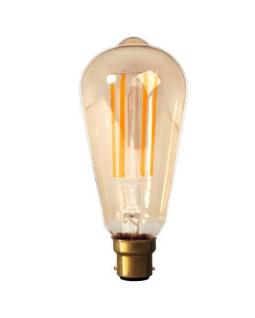 Calex LED Edison Bulb 4w B22d Gold Dimmable