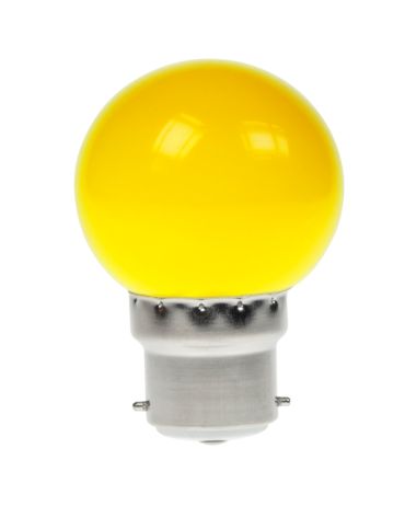 LED GOLF BALL 240V 1.5W BC B22D YELLOW