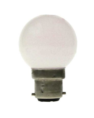 LED GOLF BALL BULB 240V 1.5W BC B22D WHITE